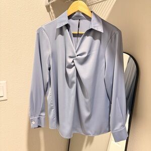 Elegant Blue Women's Top